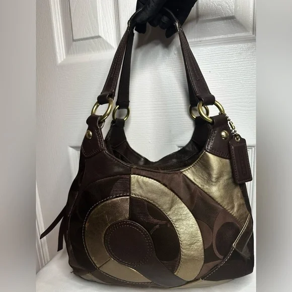 Coach Rare Limited Edition Soho Signature Inlaid Patchwork Hobo shoulder bag GUC - Picture 10 of 15